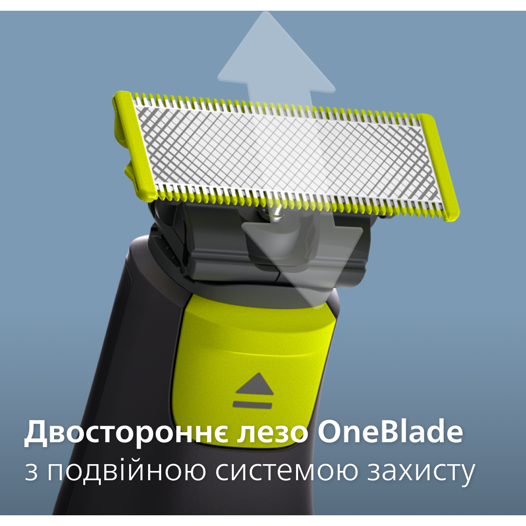 Змінні леза Philips OneBlade Face + Body, 2 шт. (QP620/50) - фото 8