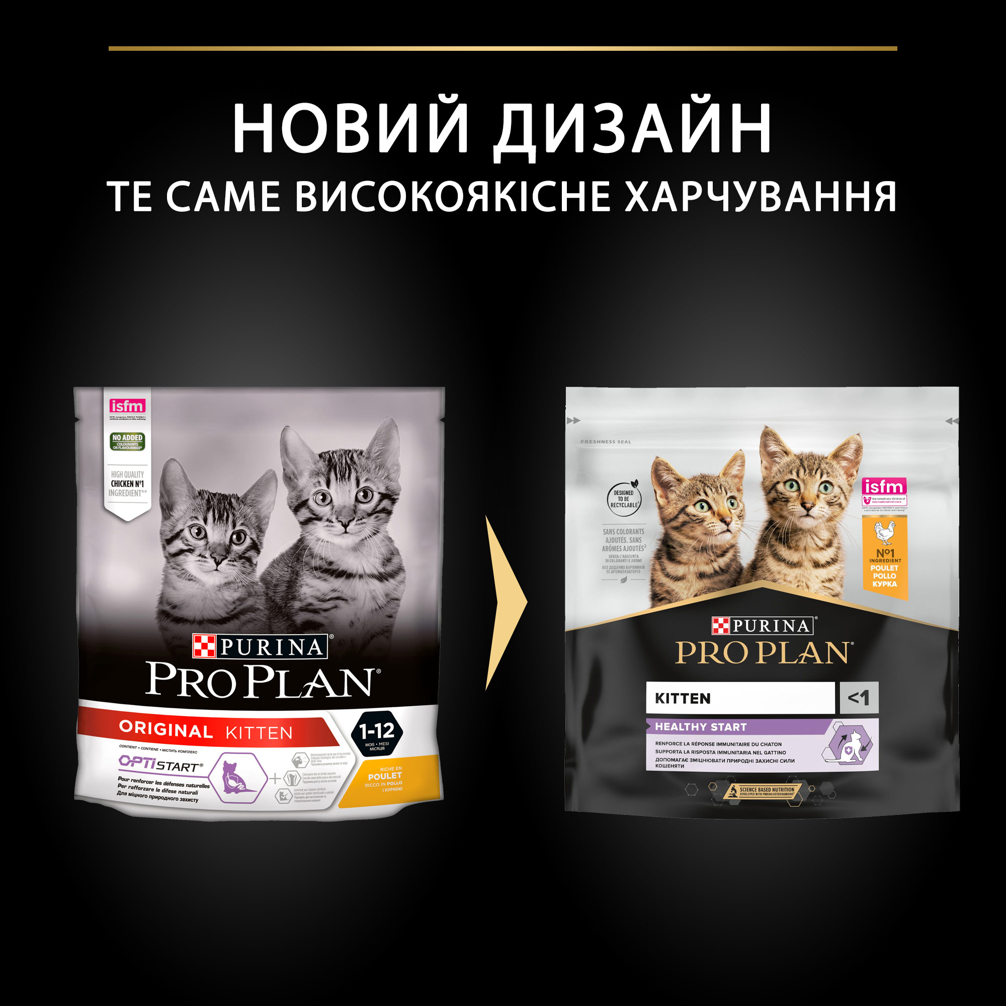 Сухий корм для кошенят Purina Pro Plan Kitten <1 Healthy Start з куркою 400 г (12372507) - фото 9