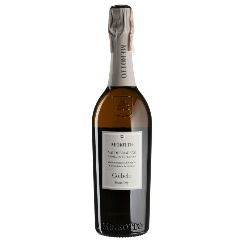 Вино игристое Merotto Colbelo Valdobbiadene Prosecco Superiore Extra Dry, белое, экстра-сухое, 0,75 л - фото 1