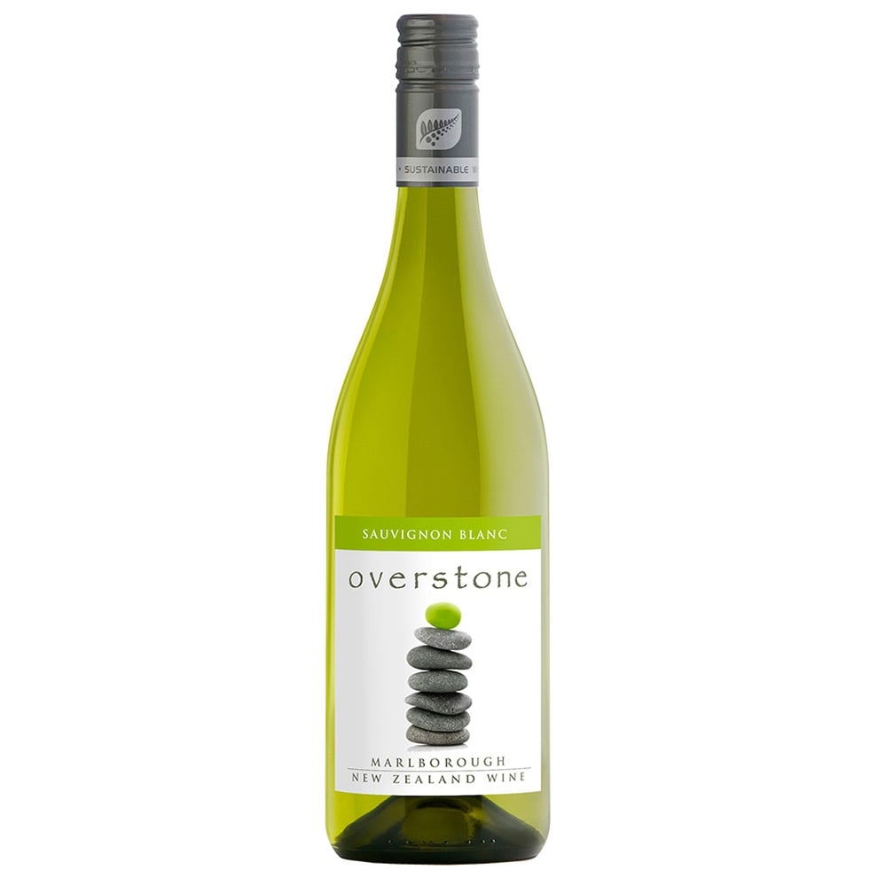 Вино Overstone Sauvignon Blanc, белое, сухое, 13%, 0,75 л - фото 1
