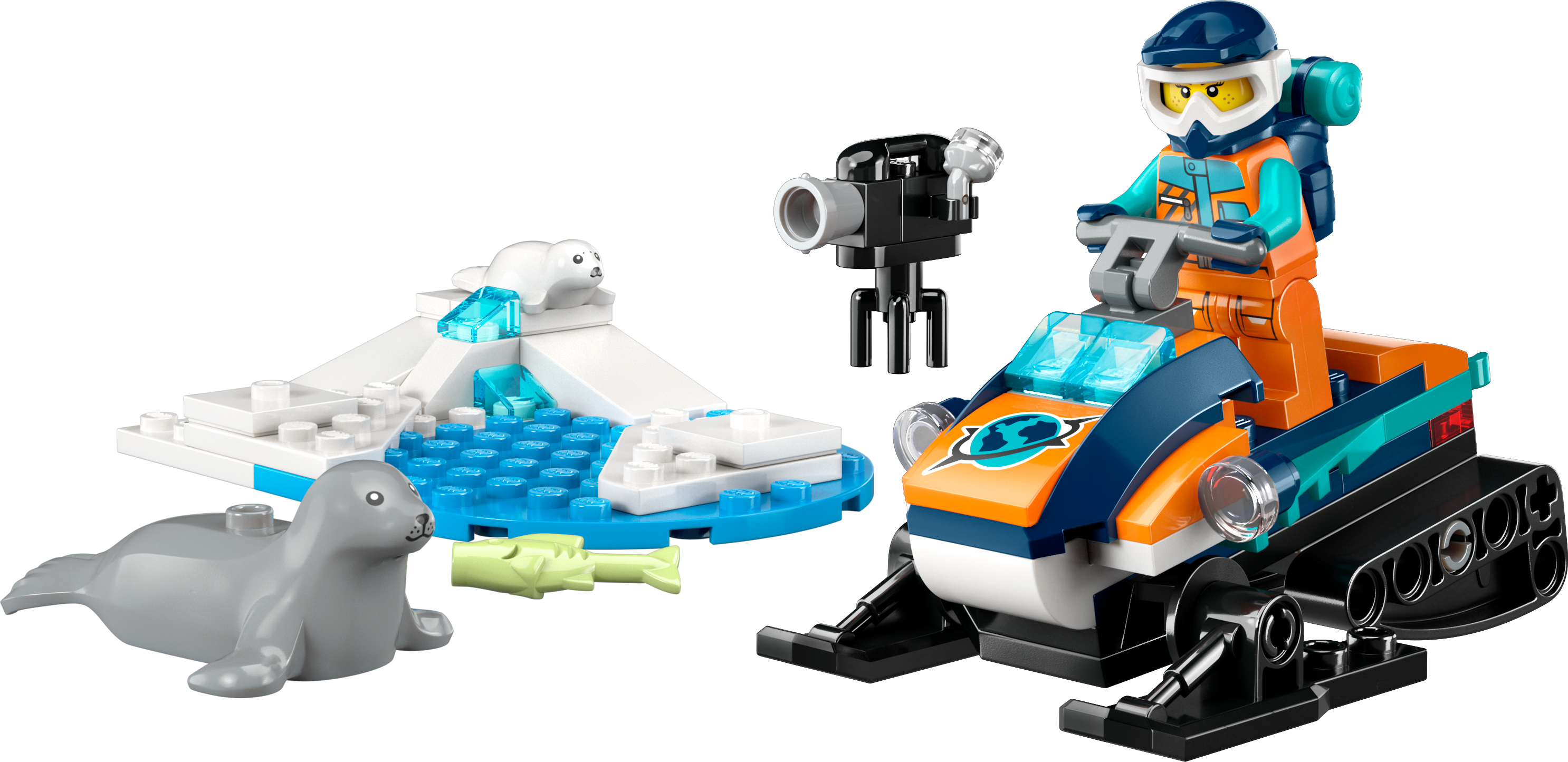 Конструктор LEGO City Арктический исследовательский снегоход, 70 деталей (60376) - фото 2