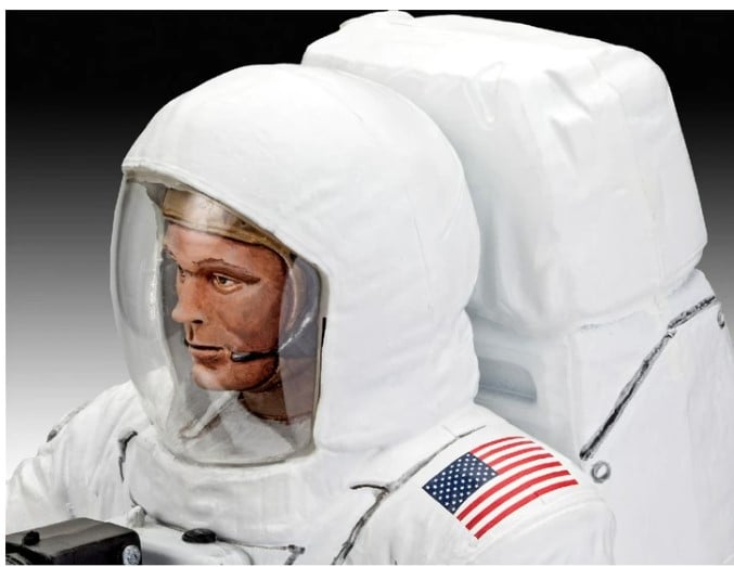 Збірна модель Revell Астронавт на Місяці, Місія Аполлон 11, рівень 4, масштаб 1:8, 24 деталі (RVL-03702) - фото 3