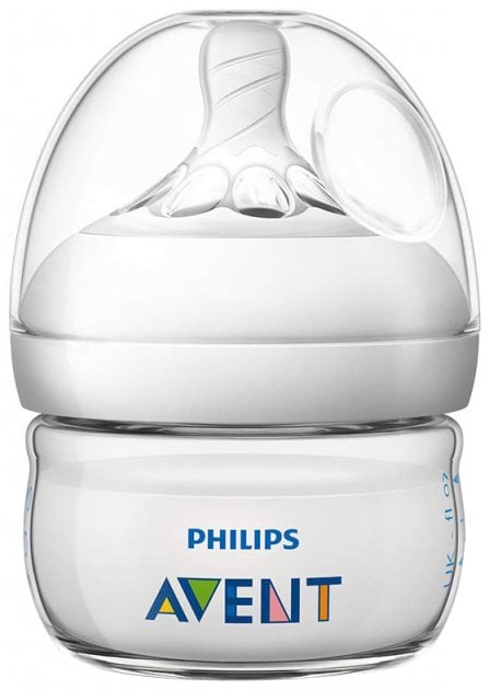 Пляшечка для годування Philips Avent Natural, з силіконовою соскою, 60 мл, білий (SCF039/17) - фото 1