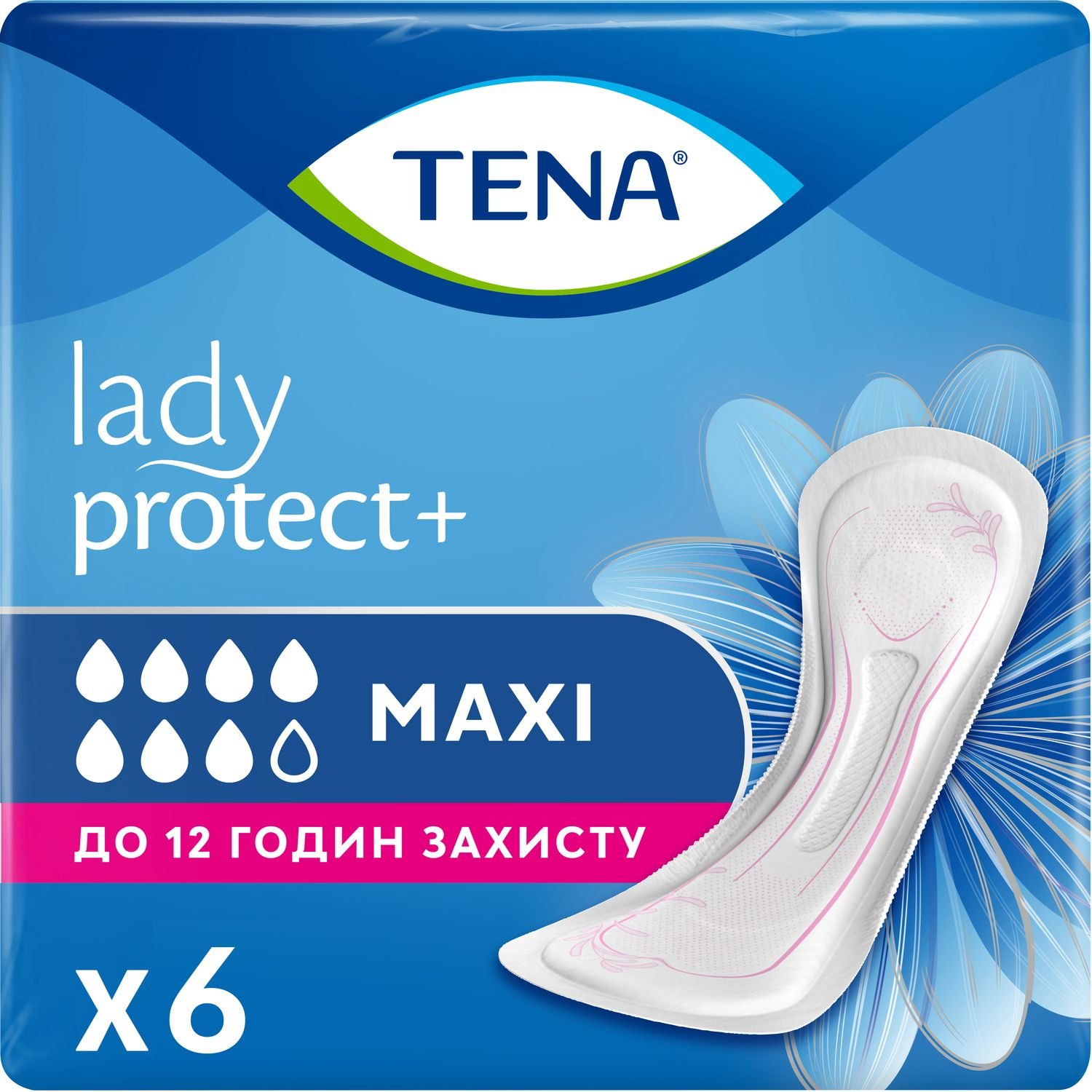 Урологические прокладки Tena Lady Protect Maxi 7 капель 6 шт. - фото 1