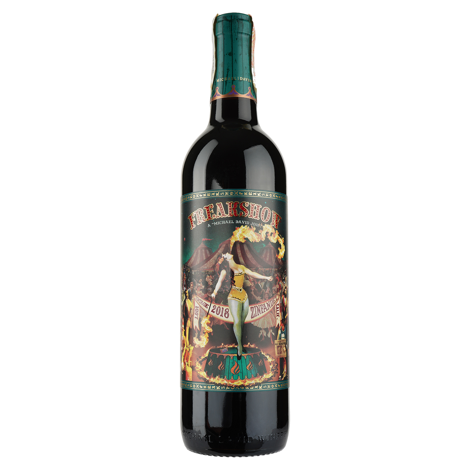 Вино Michael David Freakshow Zinfandel, красное, сухое, 15,5%, 0,75 л - фото 1