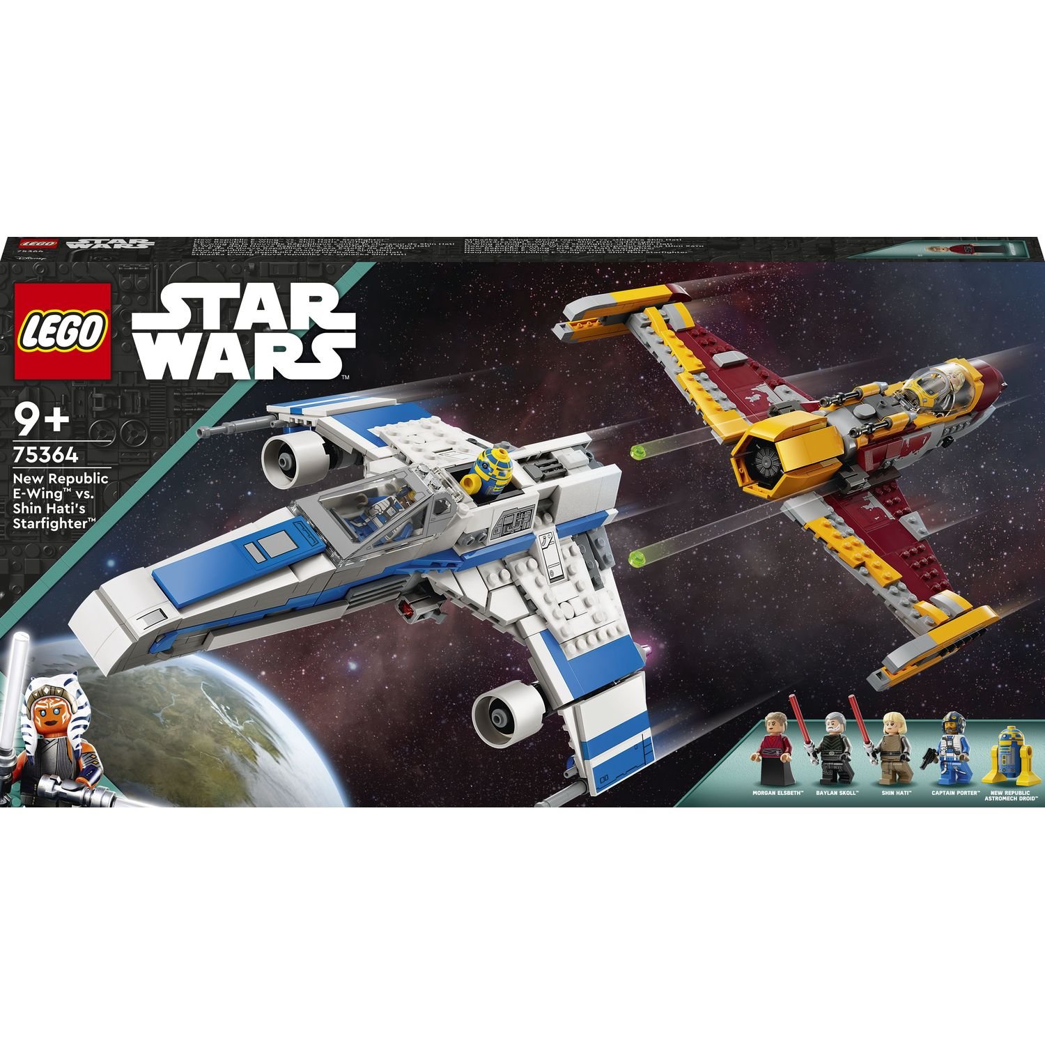 Конструктор LEGO Star Wars Винищувач Нової Республіки E-Wing проти Зоряного винищувача Шин Хаті, 1056 деталей (75364) - фото 1