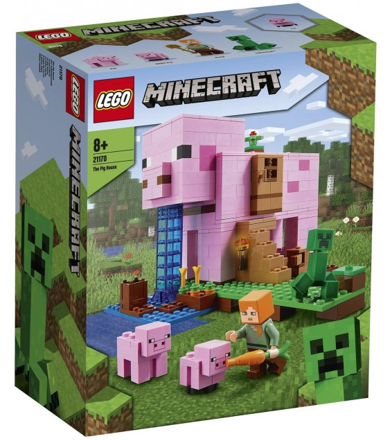 Конструктор LEGO Minecraft Будинок-свиня, 490 деталей (21170) - фото 2