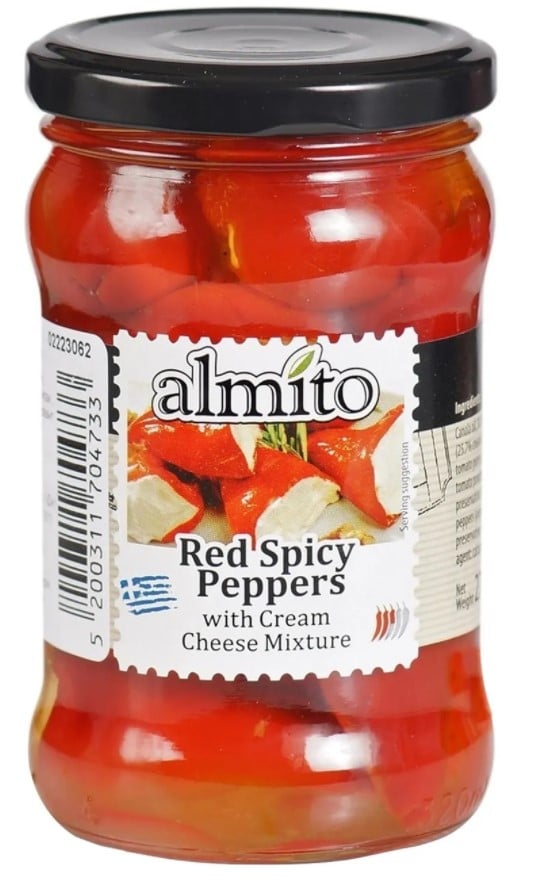 Перец красный Almito острый фаршированный сыром 270 г (540867) - фото 1