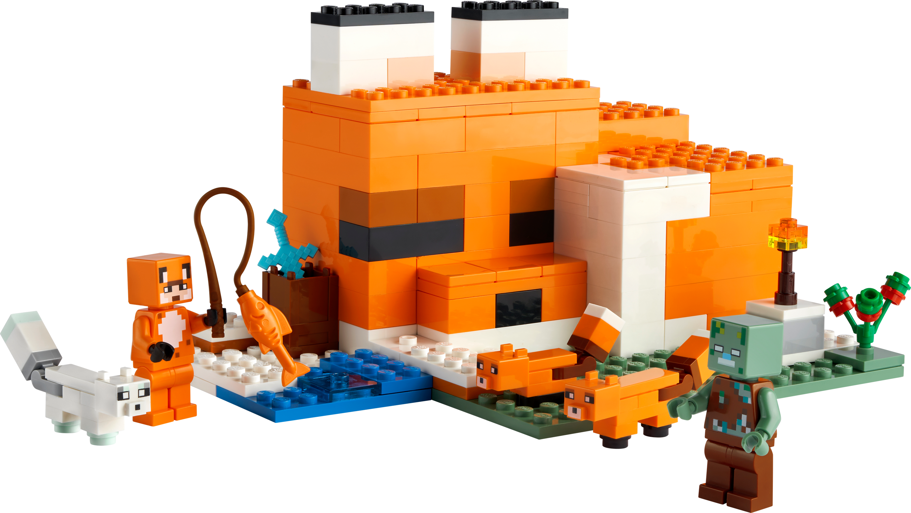 Конструктор LEGO Minecraft Лисья хижина, 193 деталей (21178) - фото 2