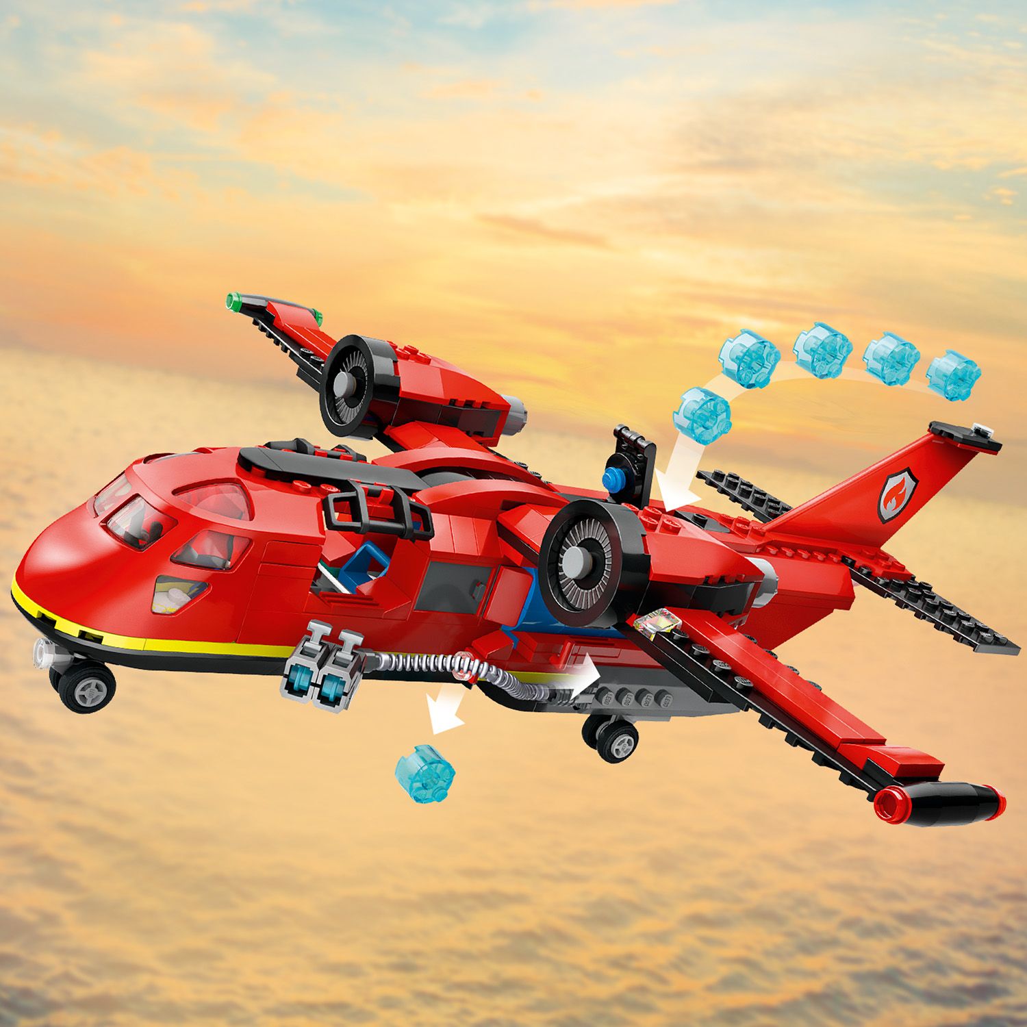 Конструктор LEGO City Пожежний рятувальний літак 478 деталі (60413) - фото 7