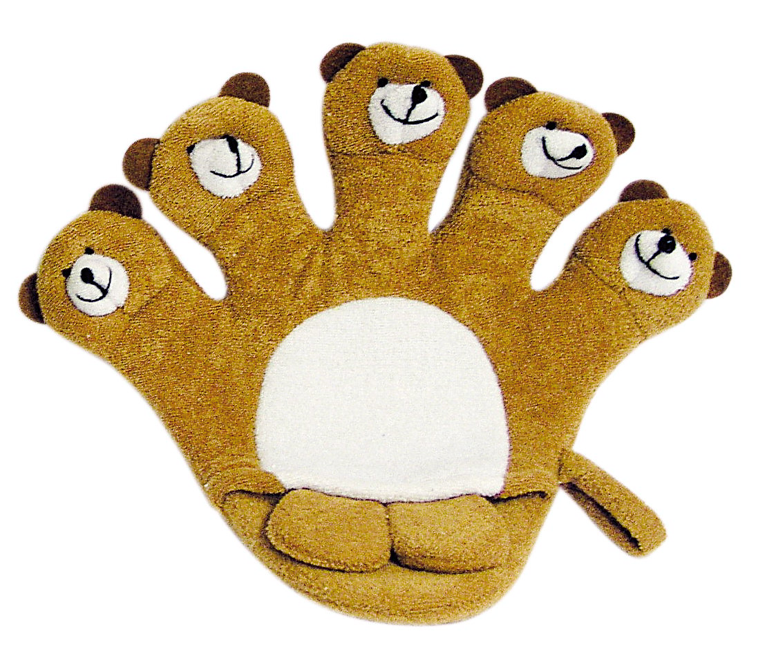 Мочалка-рукавичка детская Titania Bear, 25 см (9203) - фото 1