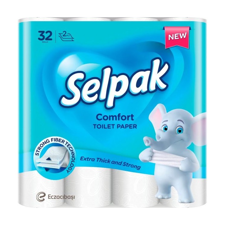 Туалетний папір Selpak Comfort, 32 рулони (32363600) - фото 1