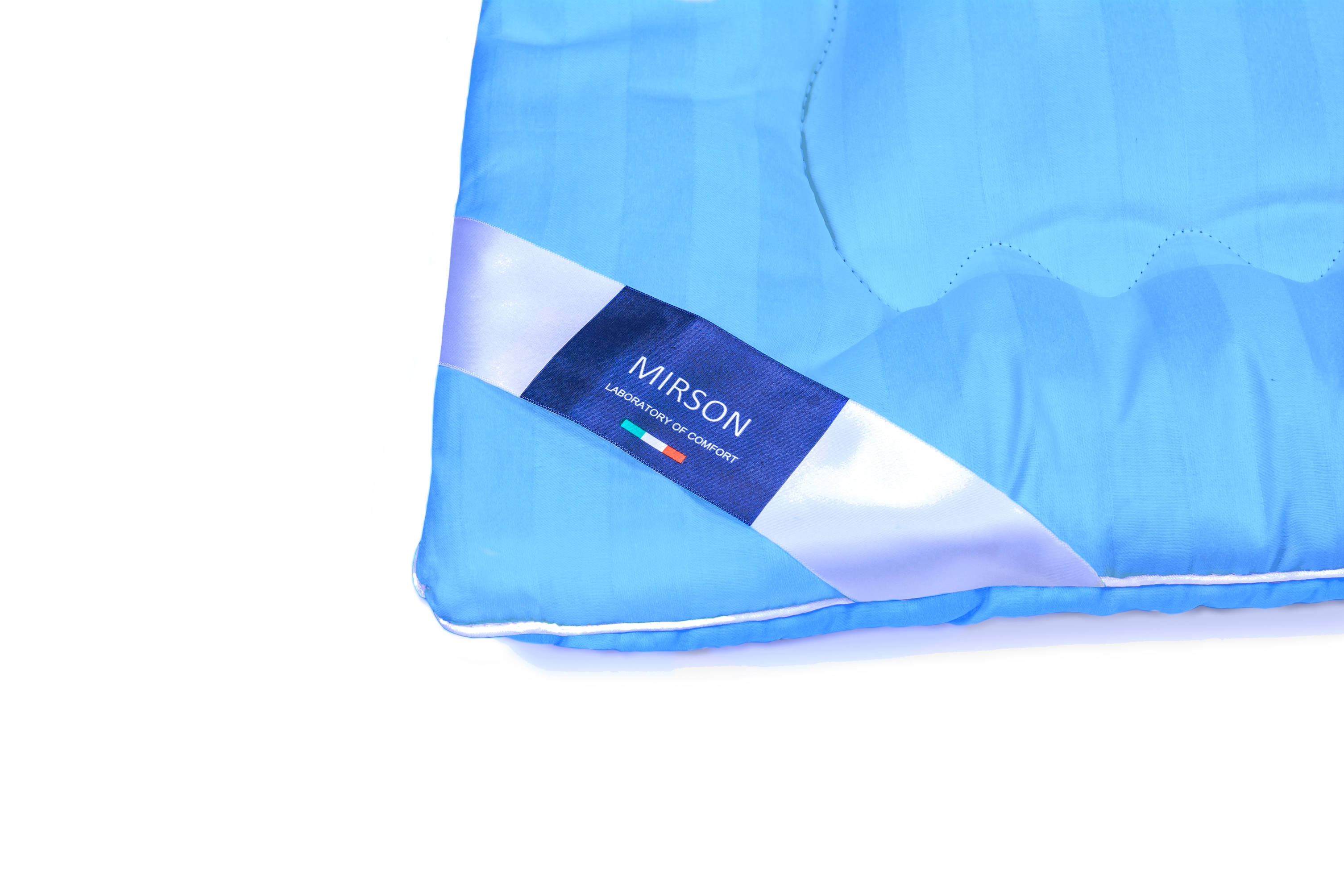 Одеяло шерстяное MirSon Valentino Hand Made Экстра Премиум №0339, летнее, 110x140 см, голубое - фото 4