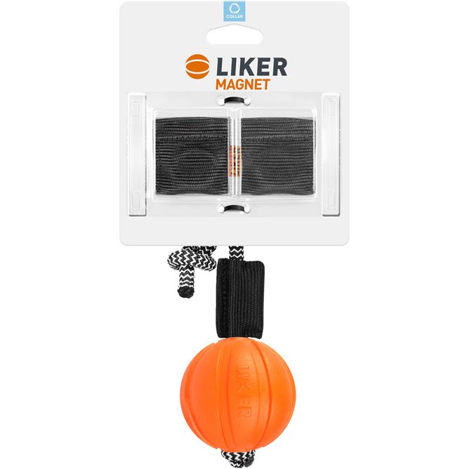 Мячик Liker Magnet 7 с комплектом магнитов, 7 см, оранжевый (6290) - фото 1