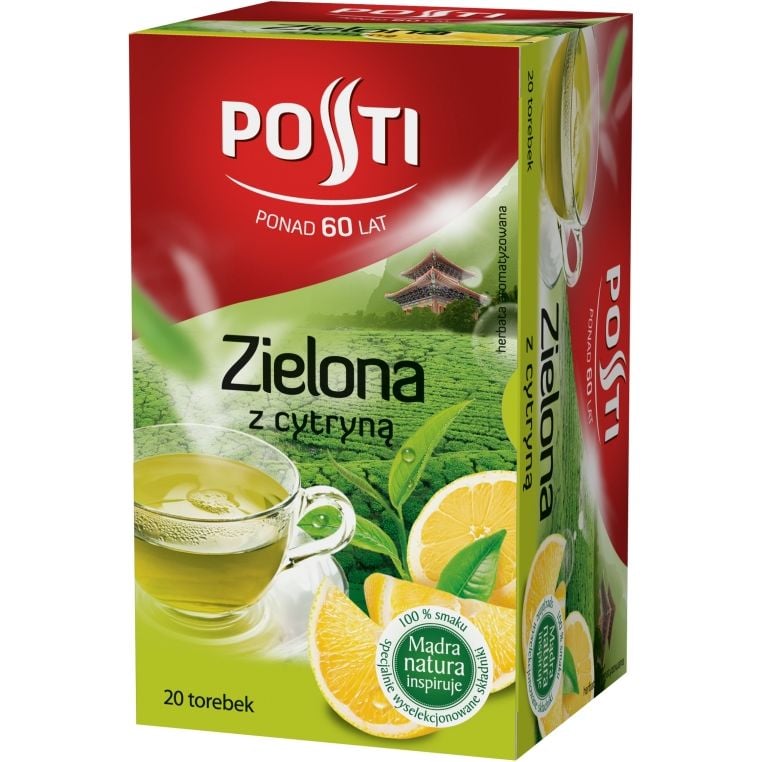 Чай зелений Posti Express з лимоном, 36 г (20 шт. х 1.8 г) (895178) - фото 1