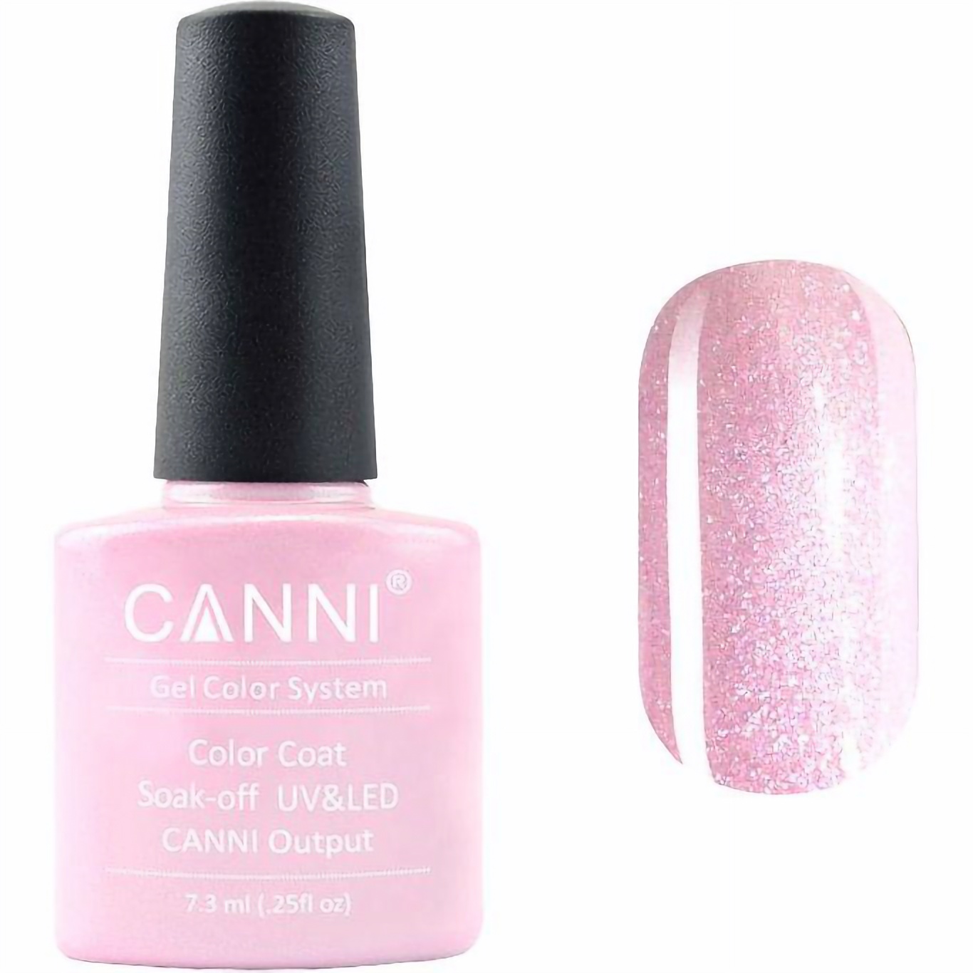 Гель-лак Canni Color Coat Soak-off UV&LED 198 нежный розовый перламутр 7.3 мл - фото 1