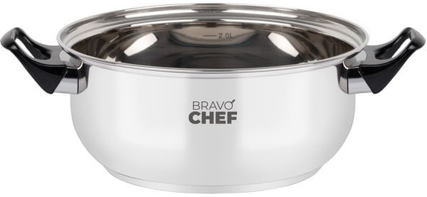Кастрюля Bravo Chef с крышкой и бакелитовыми ручками 16 см 1.1 л (BC-2002-16) - фото 4