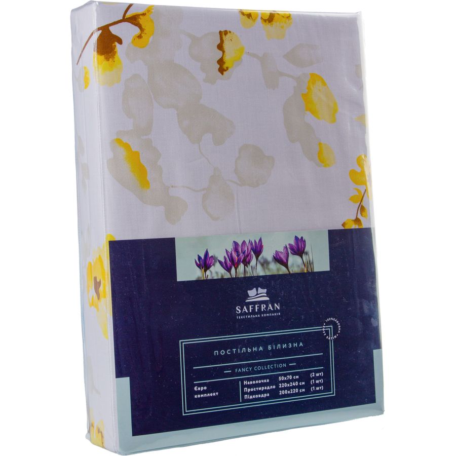 Комплект постельного белья Saffran Blossom, сатин, евростандарт (АКПБ000002576) - фото 1