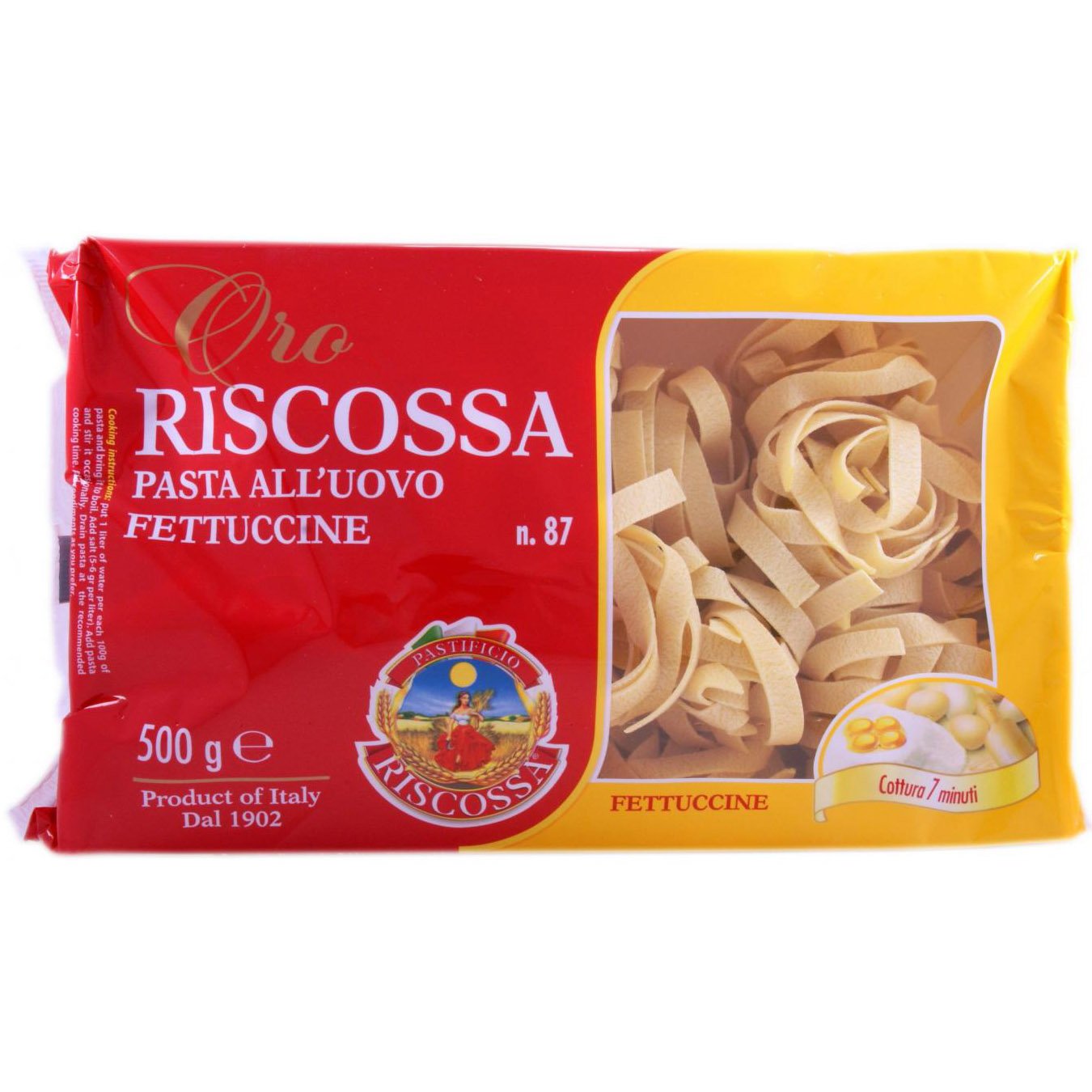 Макаронные изделия Riscossa Fettuccine № 87, 500 г (71317) - фото 1
