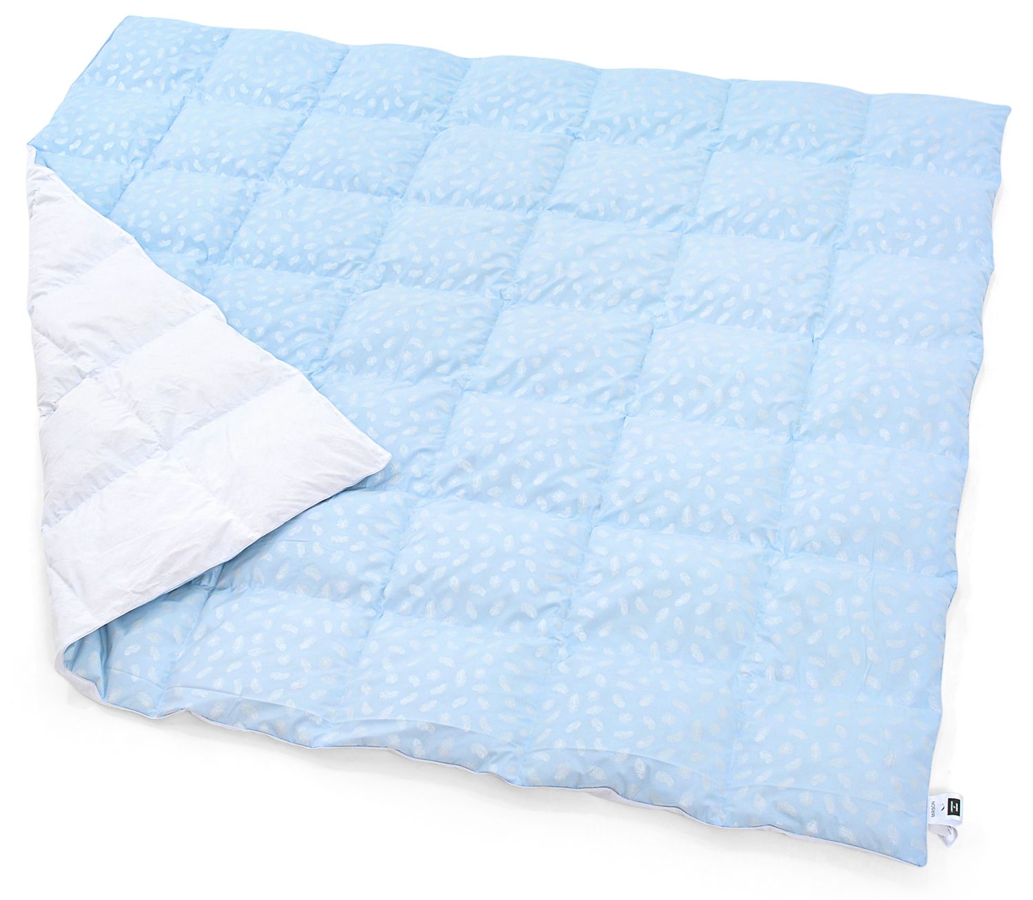 Одеяло пуховое MirSon Karmen №1843 Bio-Blue, 50% пух, двуспальное, 205x172, голубое (2200003013788) - фото 2