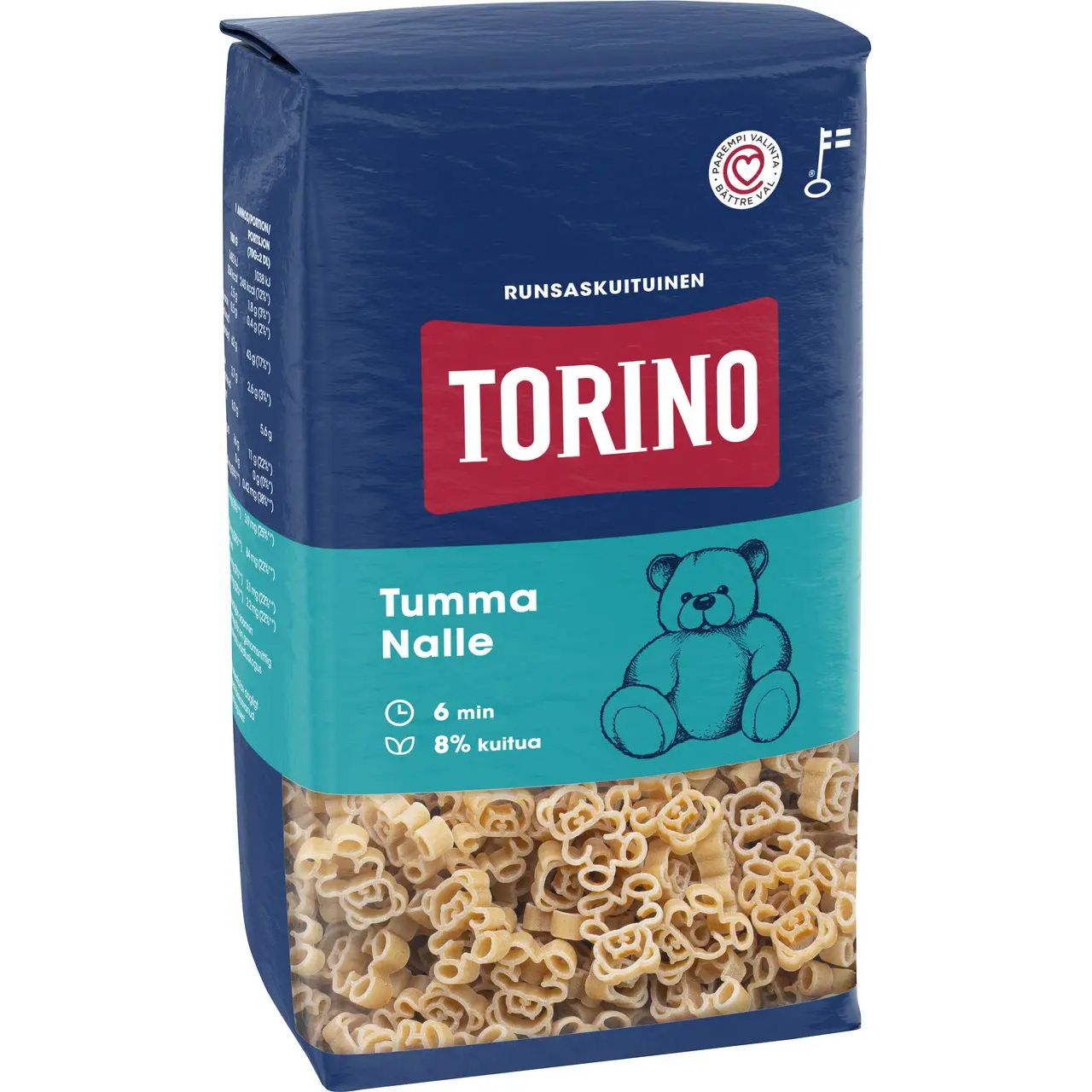 Макароны Torino Nalle Torino мишки темные 500 г - фото 1