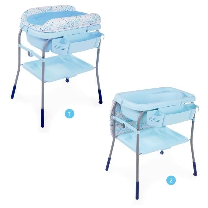 Пеленальний столик з ванночкою Chicco Cuddle&Bubble, блакитний (79348.86) - фото 6