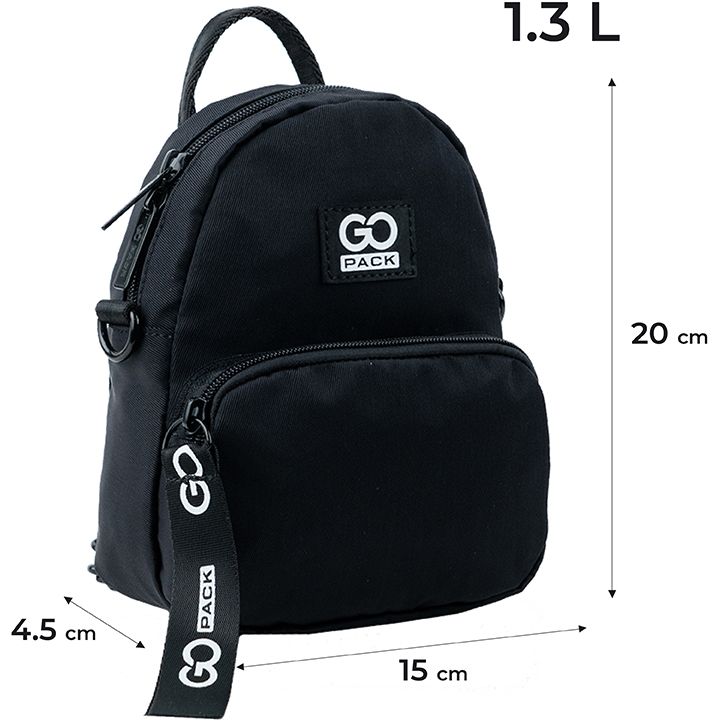 Мини рюкзак-сумка GoPack Education GO24-181XXS-4 черный - фото 3