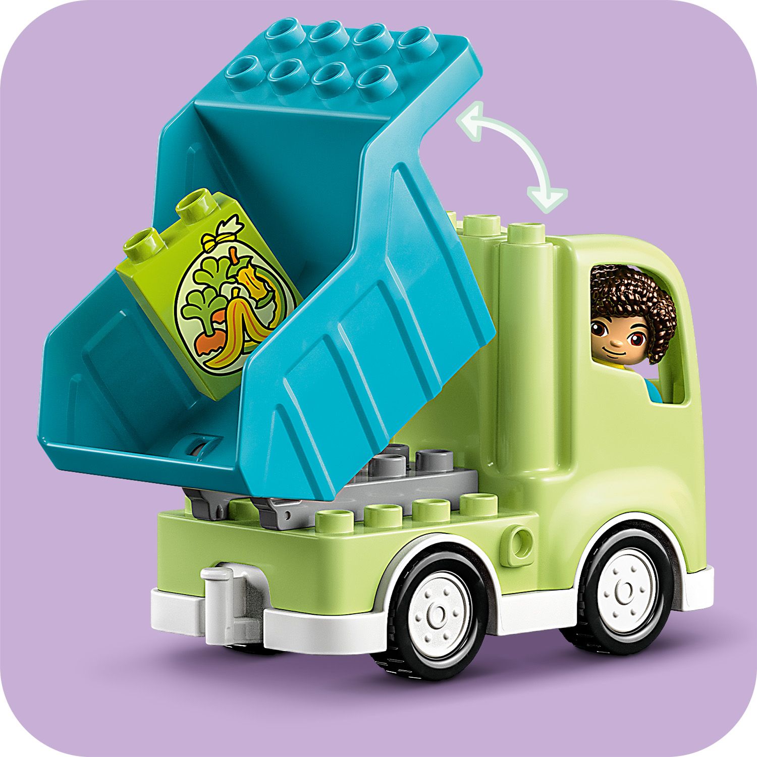 Конструктор LEGO DUPLO Town Мусороперерабатывающий грузовик, 15 деталей (10987) - фото 8