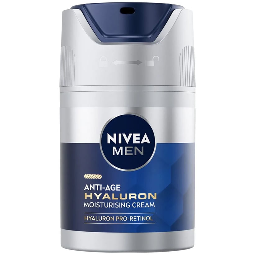 Антивіковий зволожувальний крем для обличчя Nivea Men Hyaluron SPF 15, 50 мл (83969) - фото 2