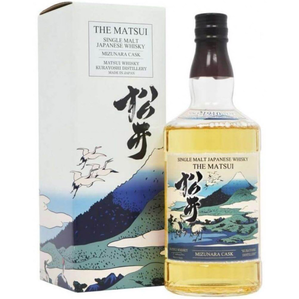 Віскі The Matsui Mizunara Cask Single Malt Japanese Whisky, 48%, 0,7 л, у коробці - фото 1