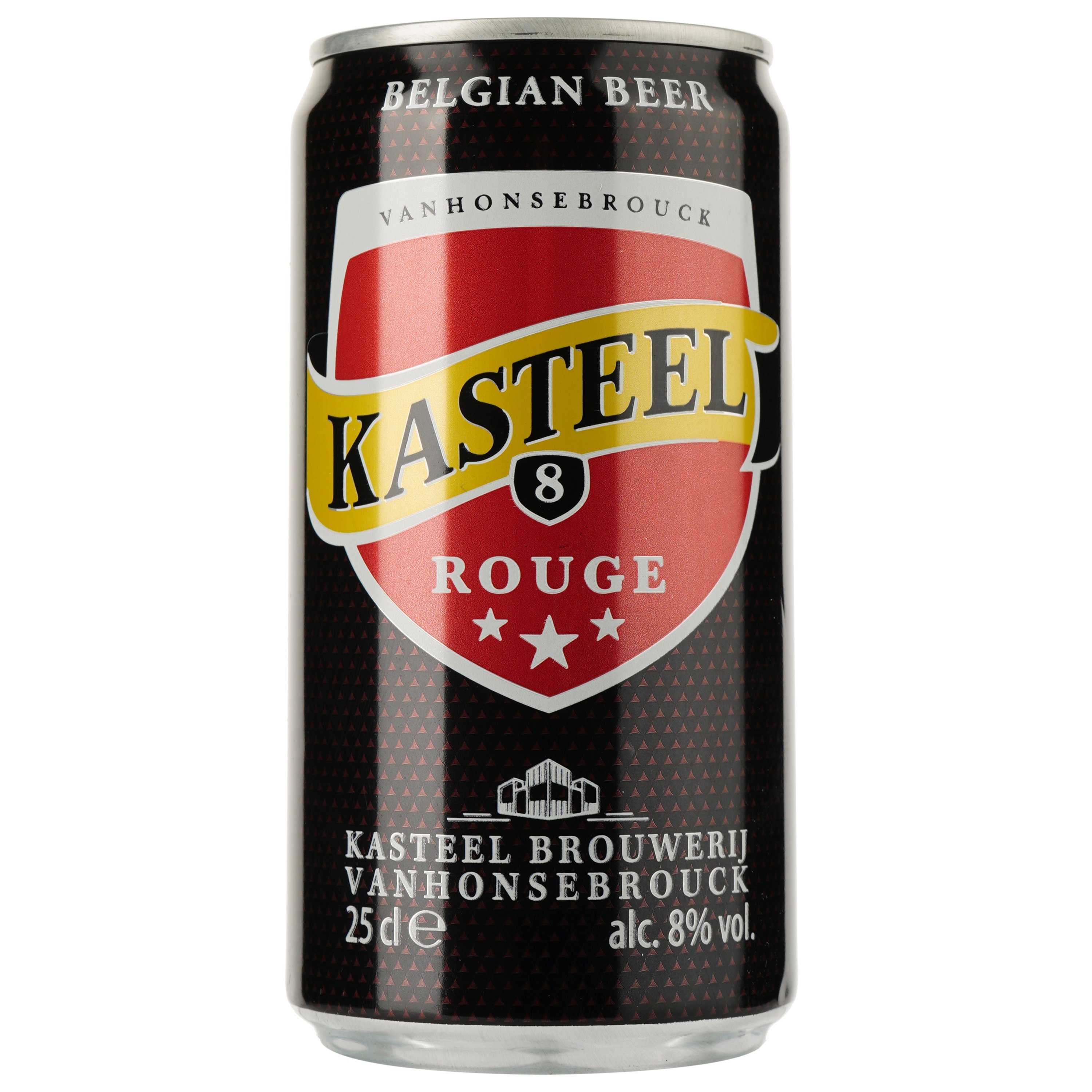 Пиво Kasteel Rouge, темное, 8%, ж/б, 0,25 л (821000) - фото 1