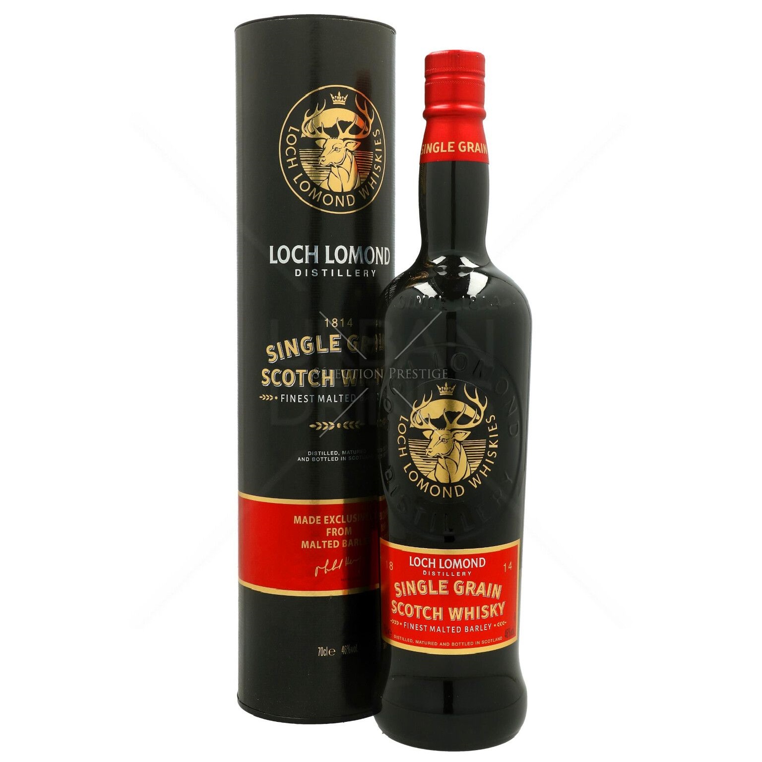 Віскі Loch Lomond Single Grain Scotch Whisky, у тубусі, 46%, 0,7 л (29460) - фото 1