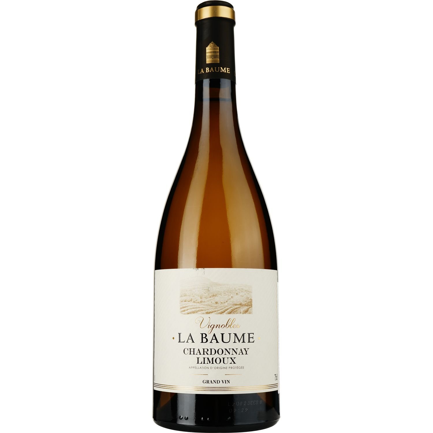 Вино Domaine De La Baume Vignobles La Baume Chardonnay Limoux AOP 2021 біле сухе 0.75 л - фото 1