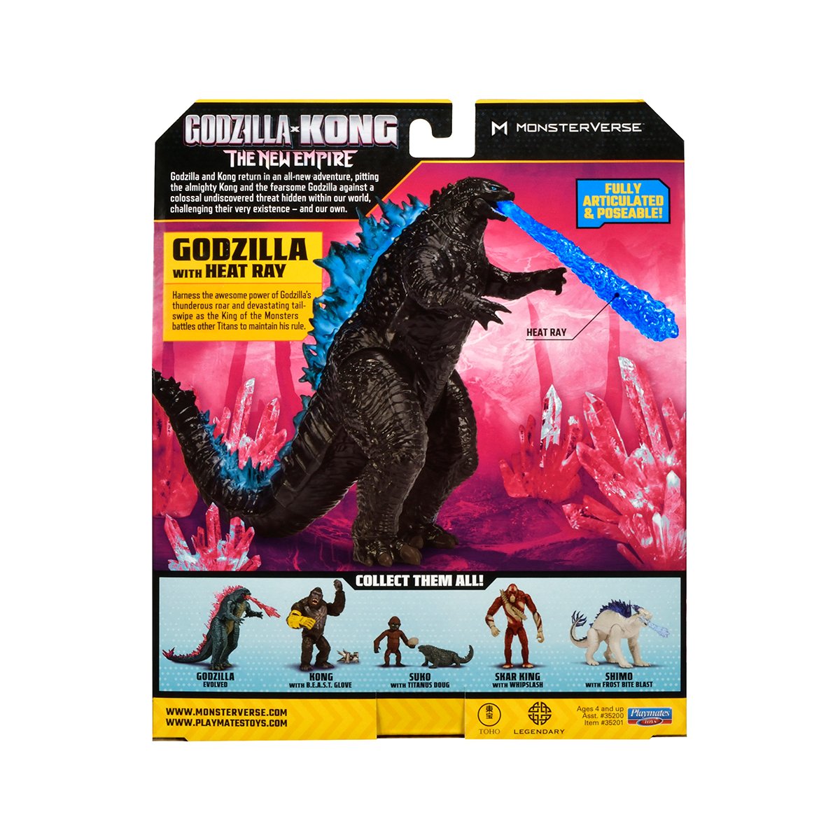 Ігрова фігурка Godzilla vs Kong Ґодзілла до еволюції з променем 15 см (35201) - фото 5