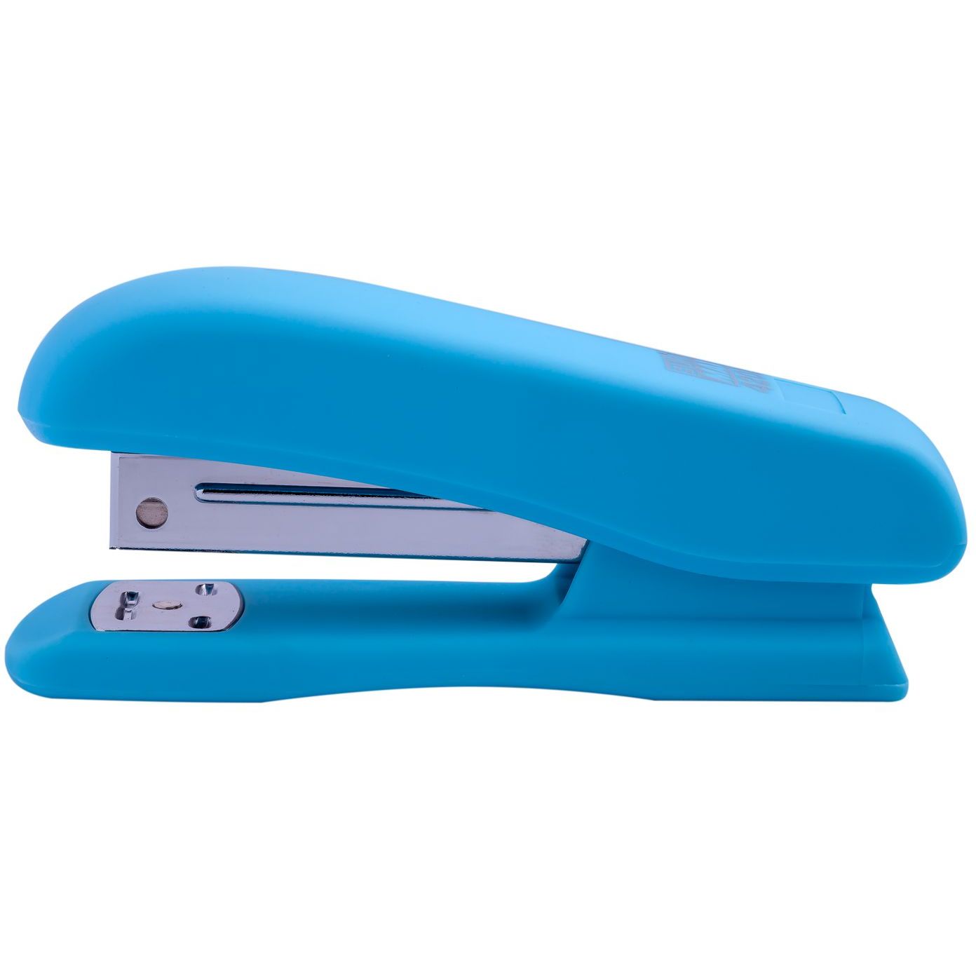 Степлер Buromax Rubber Touch пластиковый №24/6, 26/6, 20 листов голубой (BM.4202-14) - фото 1