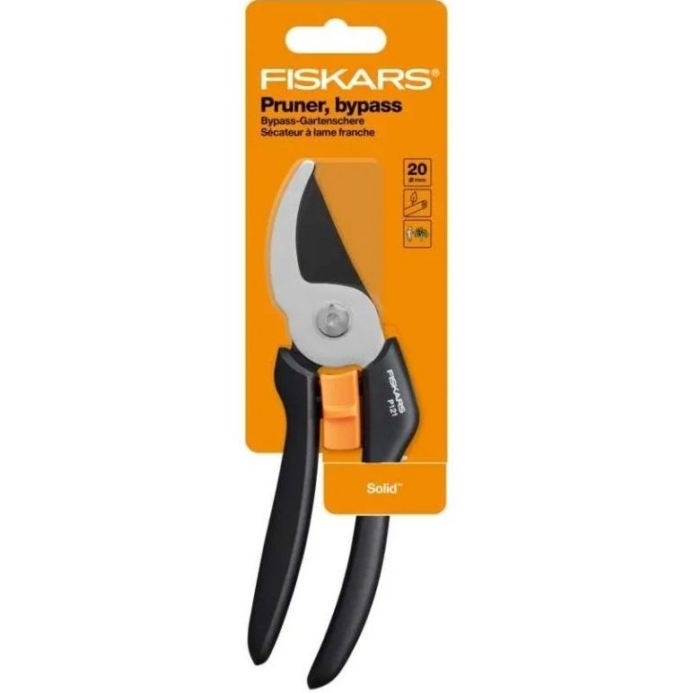 Секатор плоскостной Fiskars Solid P121, 20 мм, 25,5 см (1057160) - фото 3