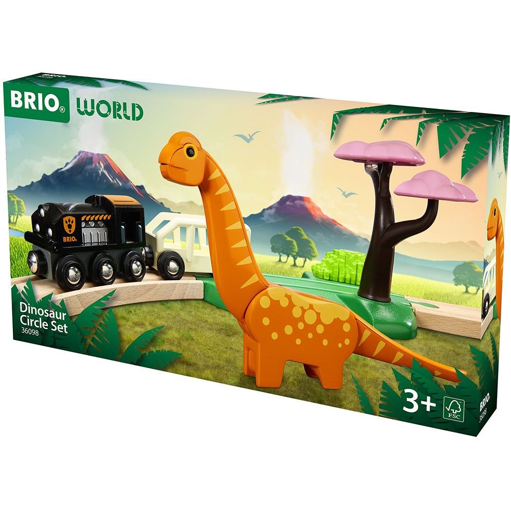 Детская железная дорога Brio Динозавры (36098) - фото 1