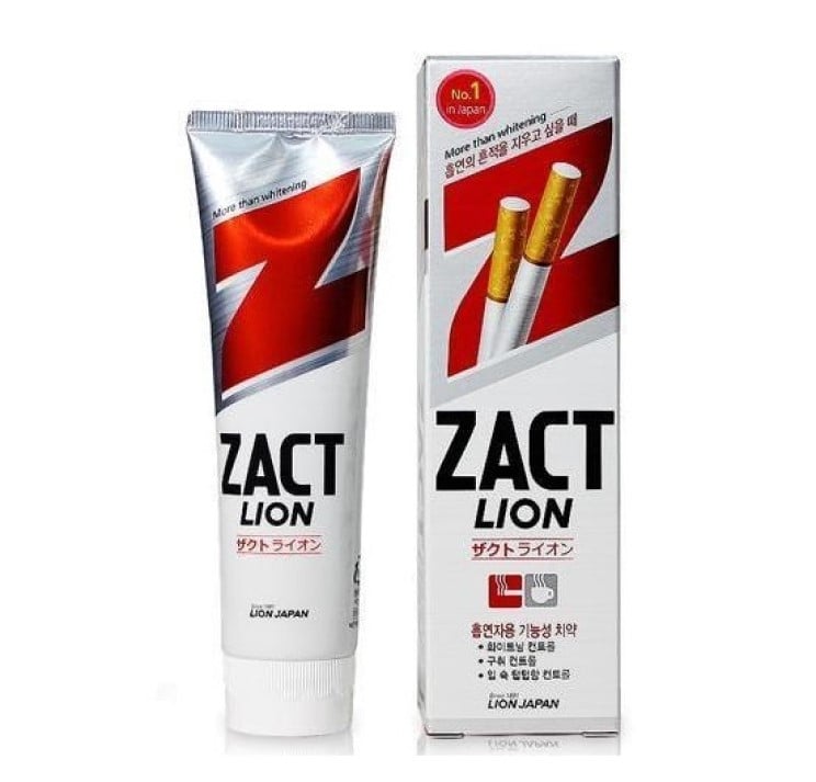 Зубная паста Lion Zact Отбеливающая, от никотиновых пятен, 150 г - фото 1
