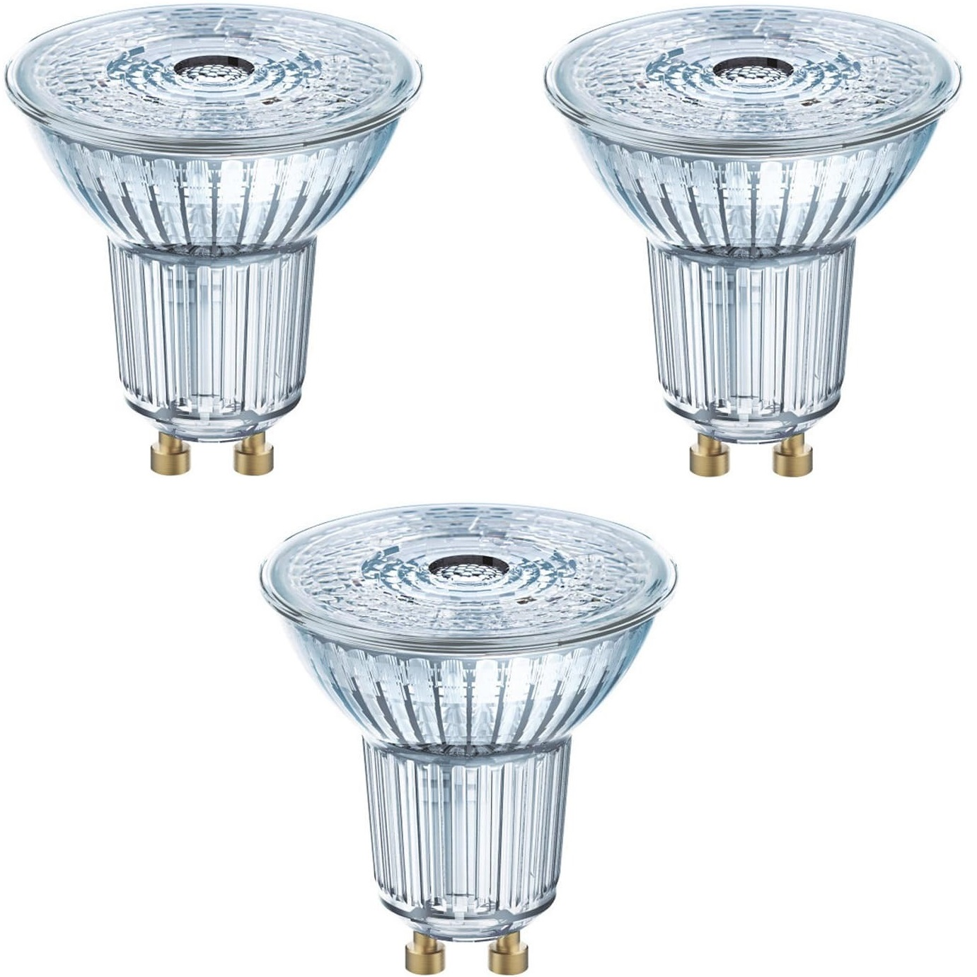 Набор ламп Osram LED GU10 4.3W 2700К 350Lm PAR16 3 шт. (4058075818392) - фото 1