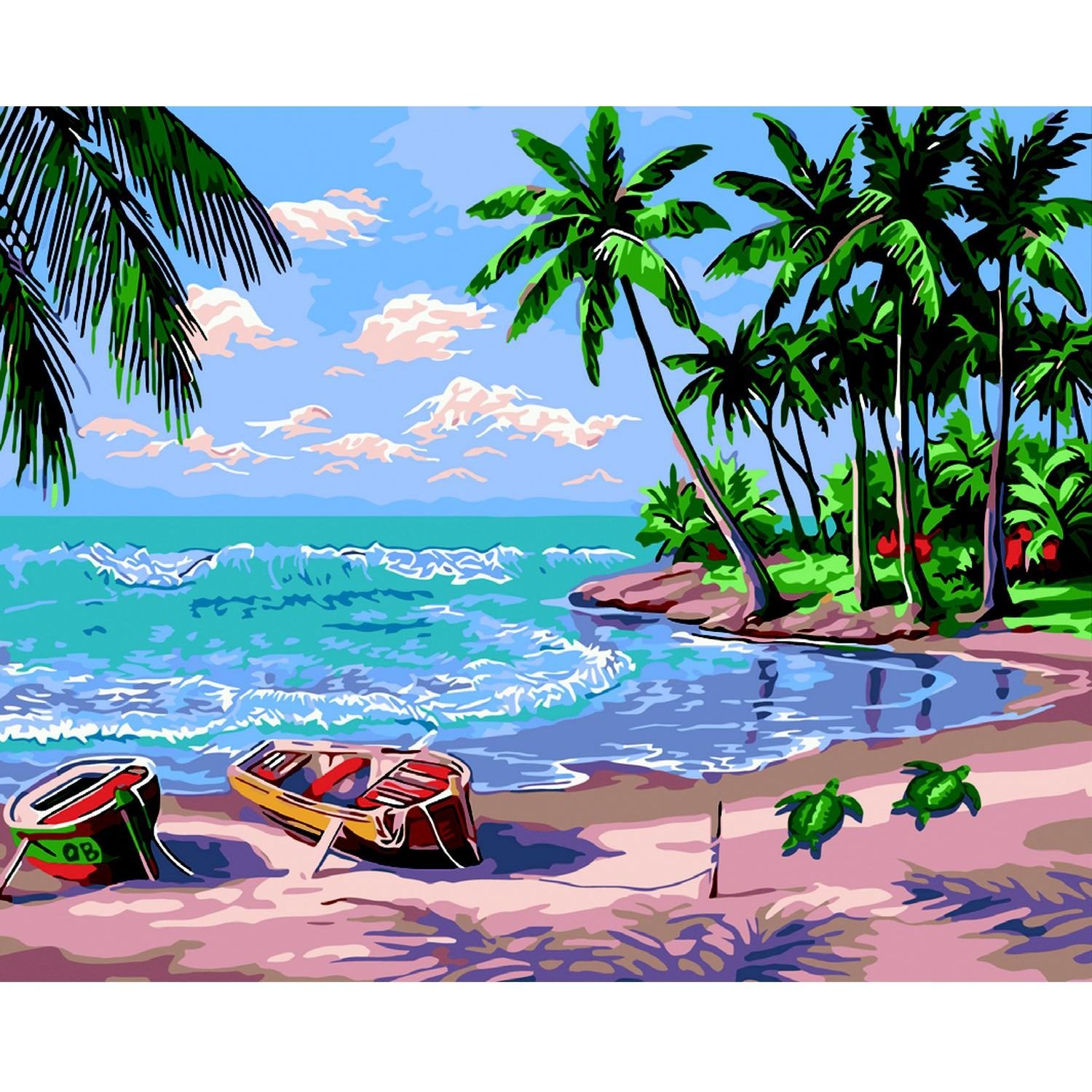 Картина за номерами ZiBi Art Line Райські острови 40х50 см (ZB.64177) - фото 1