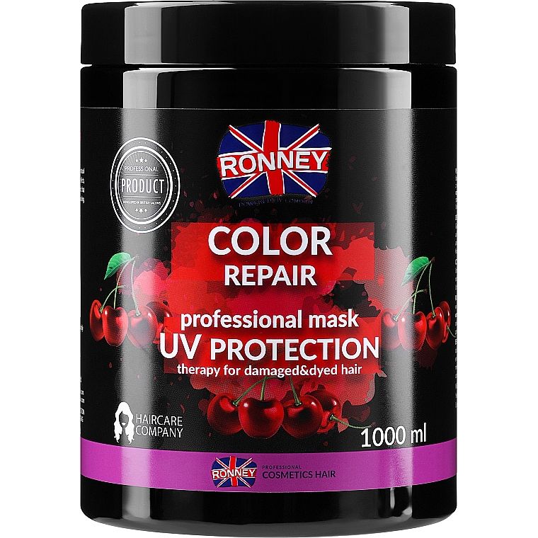 Маска для фарбованого волосся Ronney Professional Color Repair Mask UV Protection 1 л - фото 1