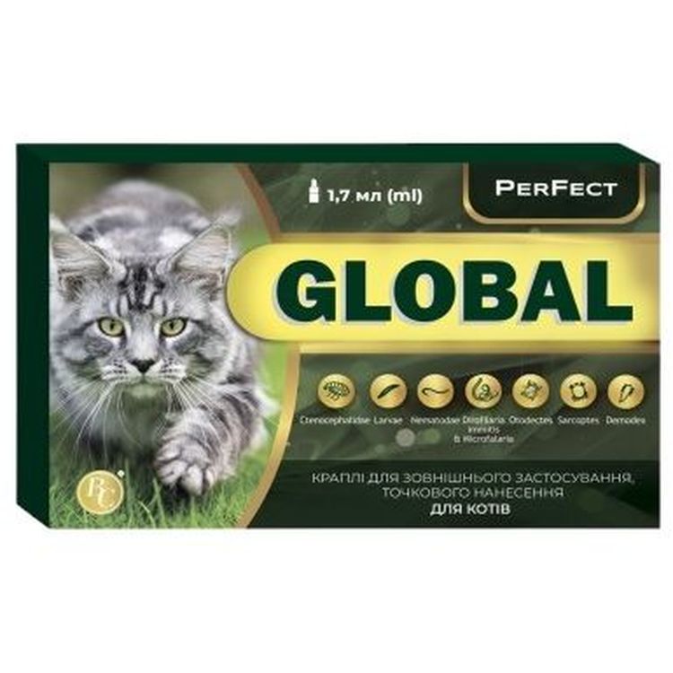 Краплі для котів Ветсинтез PerFect Global 1.7 мл - фото 1