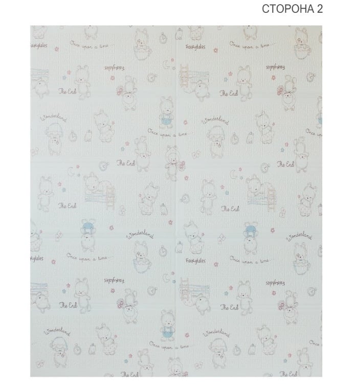Дитячий двосторонній складаний килимок Poppet Пригоди ведмедиків і Танець панд, 150х180 см (PP003-150) - фото 3