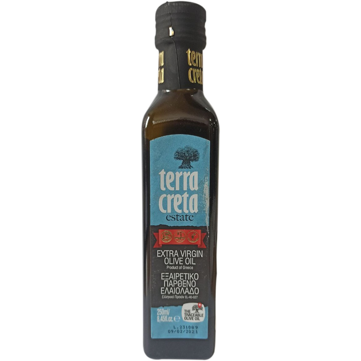 Оливкова олія Terra Creta Marasca Extra Virgin 0.25 л - фото 1