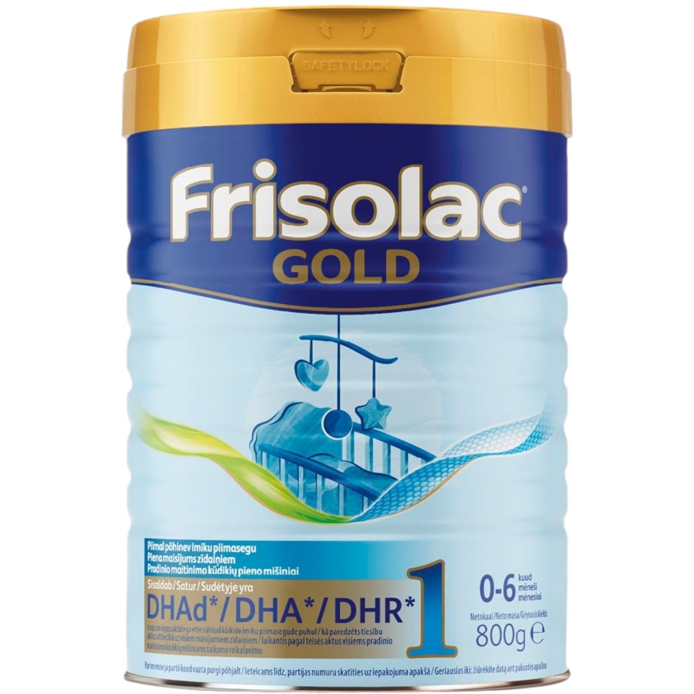 Дитяча суха молочна суміш Frisolac Gold 1 від народження до 6 місяців 800 г - фото 1