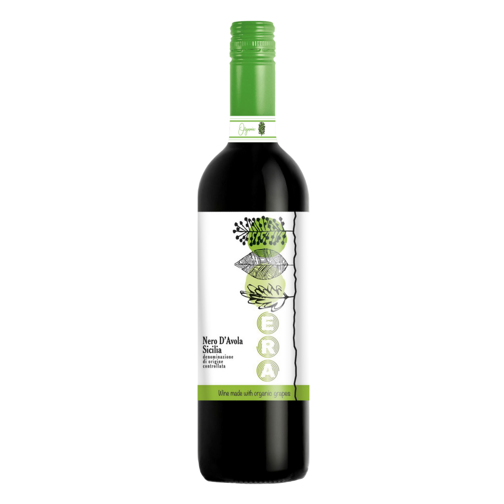 Вино Era Nero d'Avola Sicilia Organic, червоне, сухе, 13%, 0,75 л - фото 1