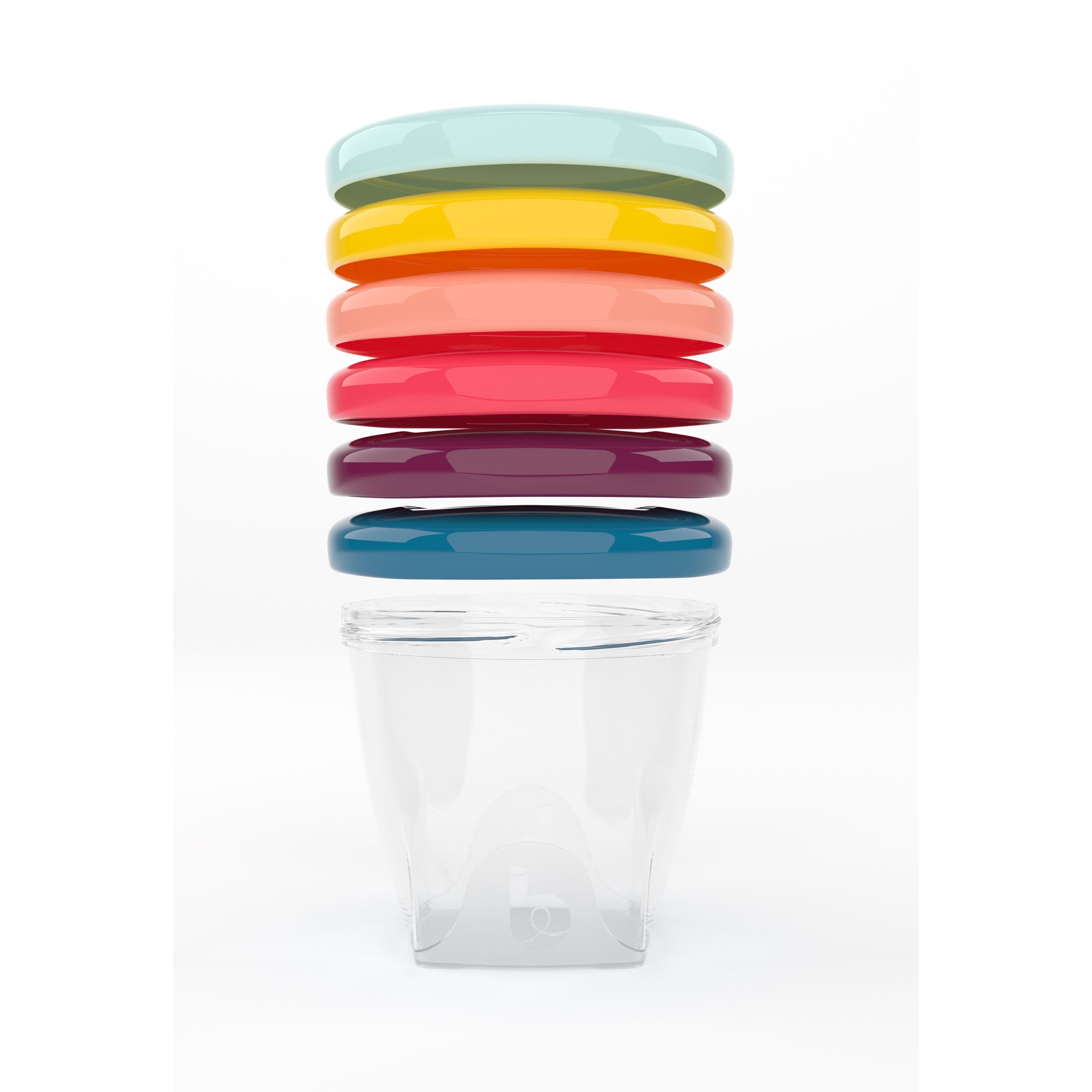 Набор контейнеров для хранения продуктов Babymoov Babybols разноцветные, 6 шт. (A004309) - фото 2