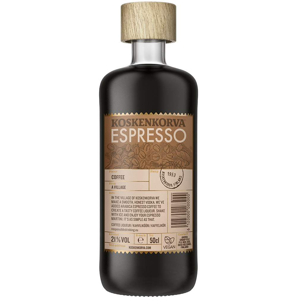 Лікер Koskenkorva Espresso, 21%, 0,5 л - фото 1