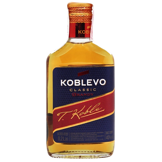 Бренди Koblevo Classic, 40%, 0,2 л - фото 1