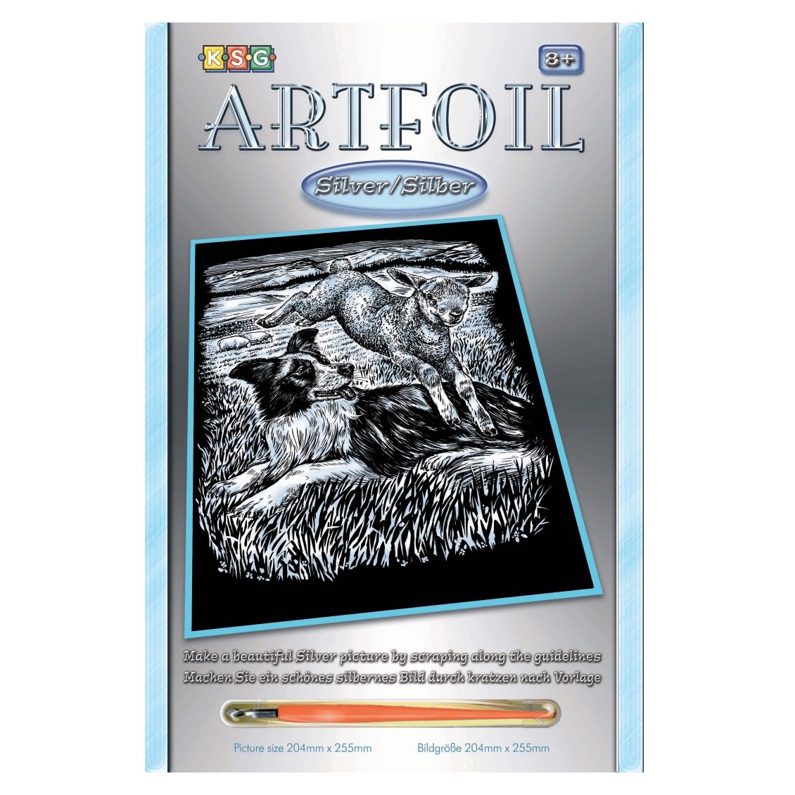 Набор для творчества Sequin Art Artfoil Silver Овчарка и ягненок (SA0606) - фото 1